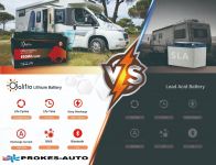 OLALITIO Lithium battery LiFePO4 Smart BMS 12,8V/100Ah 1280Wh Bluetooth OLA-12-100 for caravans and motorhomes