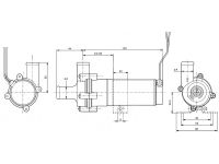 Water pump 24V / 20mm SPX Flow Technology - IRIZAR SCANIA 10-24489-15B / 11195 / 1730878 / CM30P7-1 Johnson Pump SPX Sweden