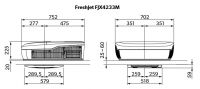 Dometic FreshJet FJX4 1500M roof compressor air conditioner for caravans 9600050998 / FJX4233M