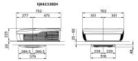 Dometic FreshJet FJX4 1700 roof compressor air conditioner for caravans 9600051000 / FJX4233EEH